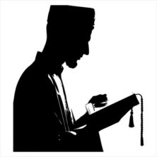 silhouette-imam-holding-quran-white-background_1281449-11200